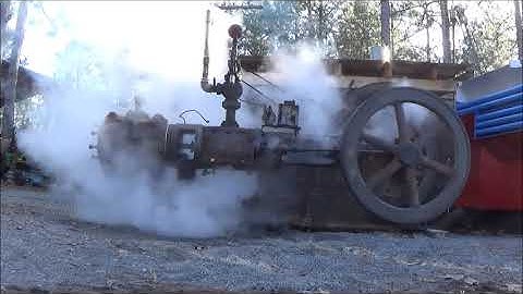 100+ YEAR OLD CHICAGO PNUEMATIC STEAM ENGINE / AIR COMPRESSOR FIRST RUN IN DECADES