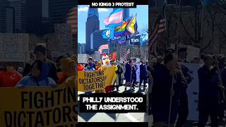 Philly Understood the Assignment NO KINGS 3 PROTEST Signs, Flags, Costumes 50K+ PEOPLE Anti-War