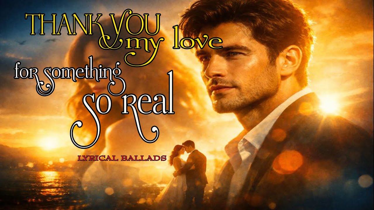 THANK YOU MY LOVE FOR SOMETHING SO REAL - romantic ballad love song
