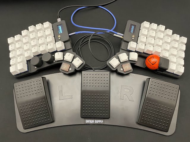 自作キーボード mtk64erp build05 フットスイッチ拡張 - YouTube