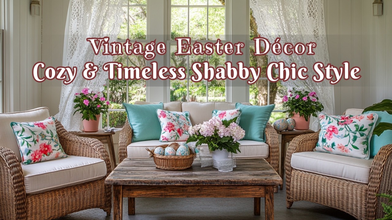 Vintage Easter Decor Ideas for Every Room | Cozy & Timeless Shabby Chic Style