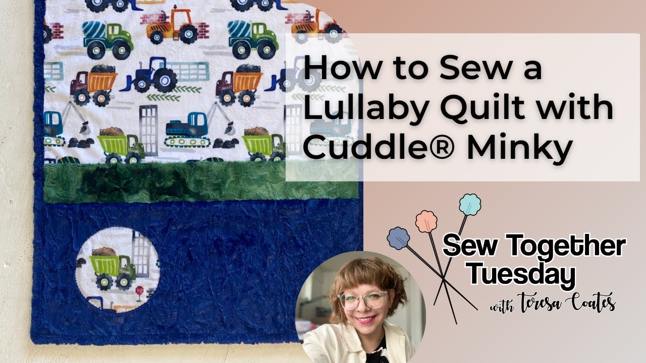 Sew Together Tuesday How to make a StitchandFlip Quilt with Cuddle® (and no batting!) YouTube