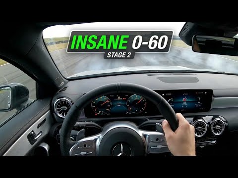 2021 A35 AMG Launch Control 0-60 in 1/8 mile!