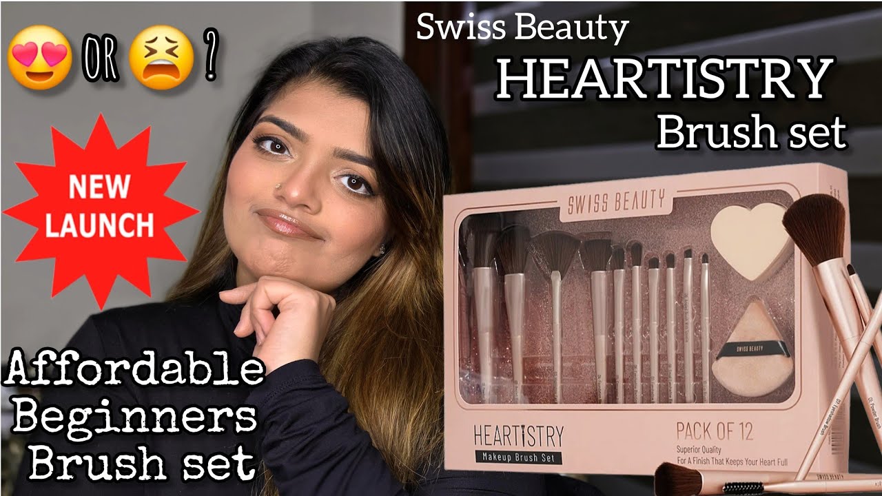 Review: Swiss beauty HEARTISTRY Brush set 😱😍 | Affordable beginners brush set | Priya Sharma 