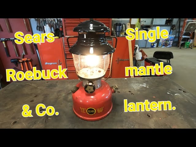 July 1966 Sears single mantle lantern, I finally got a red