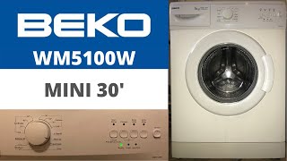 Beko WM5100W Washing Machine - Mini 30’