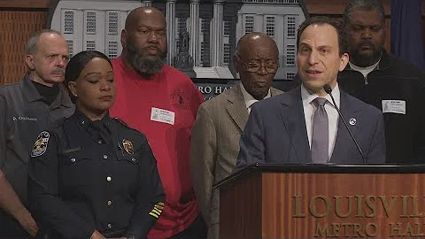 Louisville mayor, interim police chief call on community to help combat gun violence