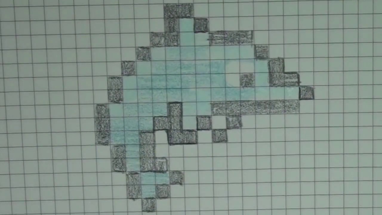 pixel art dauphin