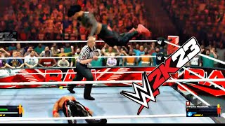 Jey uso vs Shinuske Nakamura Match on Monday Night Raw - (WWE 2K23 Gameplay)