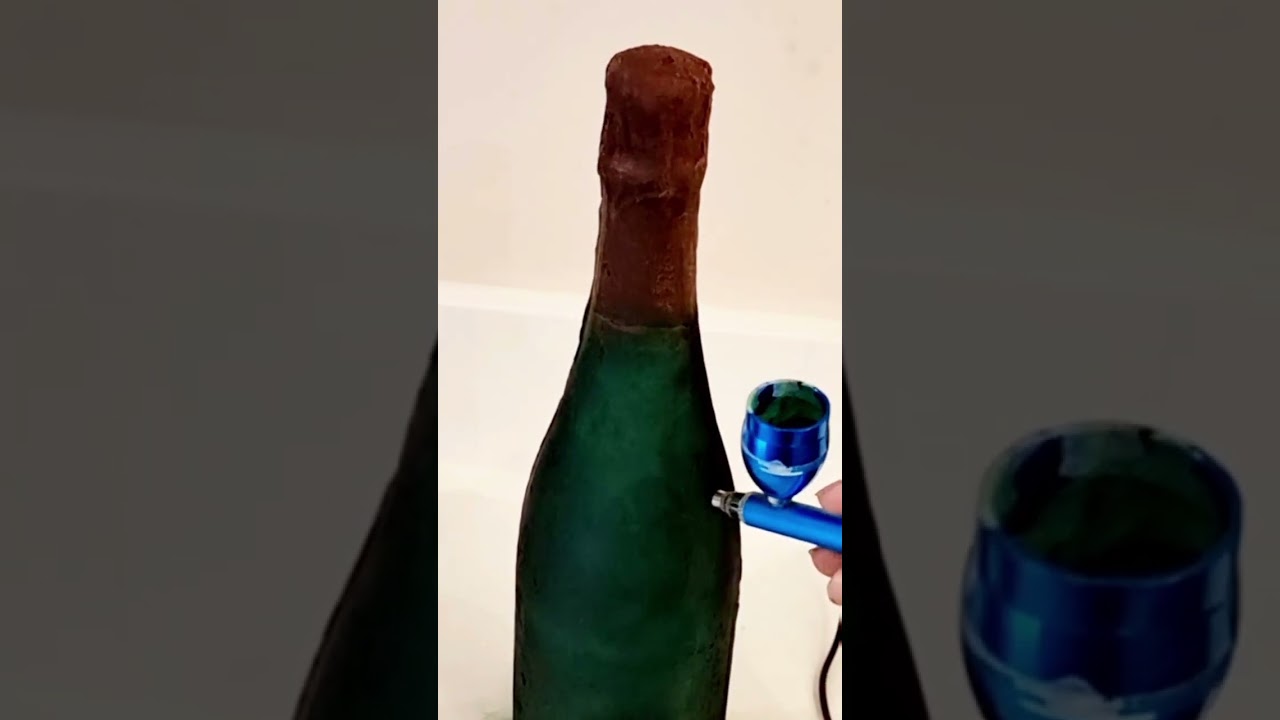 How I made the Champagne bottle cake
