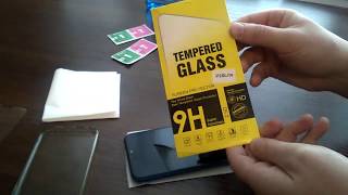 How to apply tempered glass/screen protector - (Huawei P20 Lite) Instalace tvrzeného skla.