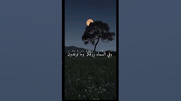 "وفي السماء رزقكم وما توعدون " #سورة_الذاريات #قرآن