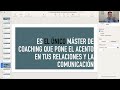 Charla del Máster de coaching en comunicación