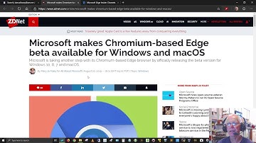 Review of Microsoft Edge For Chromium Beta Web Browser