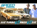 "WHO'S THE QUICKEST OLD TIMER?"  RB25 vs 2JZ vs 1UZ Turbo: Jap-Powered Sedans Hit The Dragstrip!