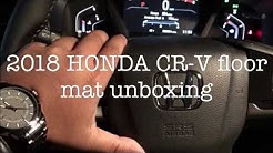 2018 HONDA CR-V genuine OEM floor mats unboxing and install 