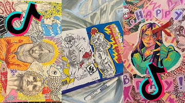 ART SKETCHBOOK 📖 TIKTOK compilation [NO OUTROS] | Read desc #147