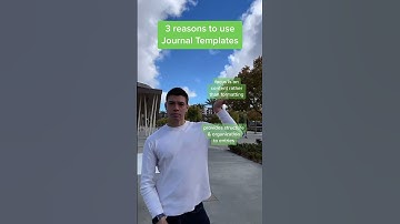 3 Reasons to Use Journal Templates