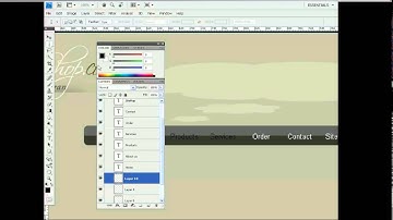 thiết kế website layout bằng photoshop chi tiết  thiết kế menu