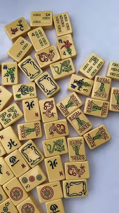 Vintage Royal Mahjong Set 152 times 8 jokers - Set 1