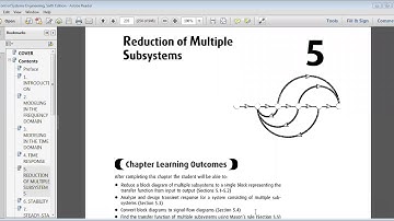 Control Systems 22/4/2020: Article 5.1 & 5.2 Reducing the Multiple subsystems