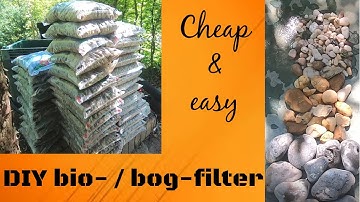 DIY bio filter | bog filter | with plants