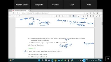 DAD Qualifier Revision Session - Stats 1 Session(1)
