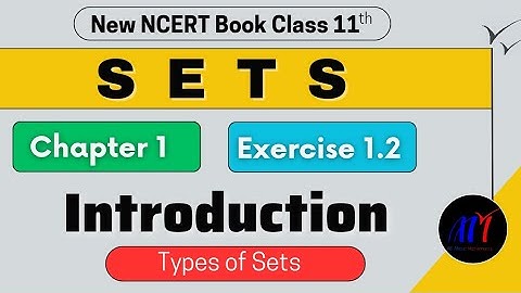 Chapter 1 Sets Exercise 1.2 ( Intro & Full Basic ) Class 11 Maths | NCERT Solutions