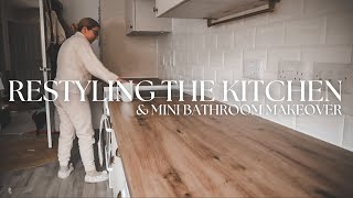 Restyling the whole kitchen and giving my bathroom a mini makeover