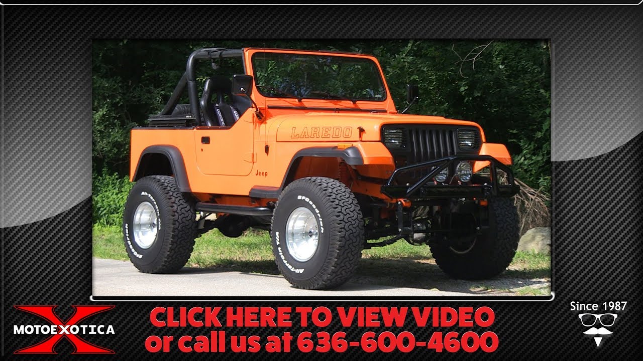 1987 Jeep Wrangler Laredo || SOLD - YouTube