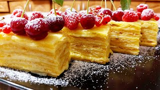 🍰☕Легендарний НАПОЛЕОН Старовинний рецепт провірений роками. Новорічне меню 2023.☕🍰