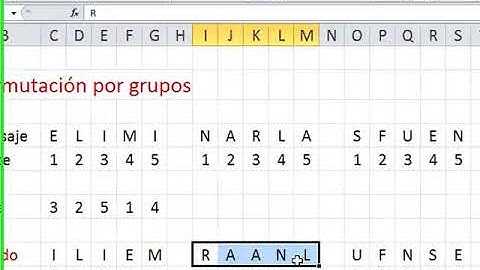 Método de cifrado Transposición grupo