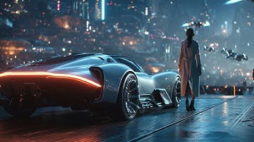 Future Beach City 2115 – Hovercraft Sunset & Chrome Towers | Part 6/10 (8K)