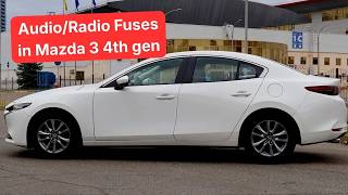2019-2026 Mazda 3 radio fuses location