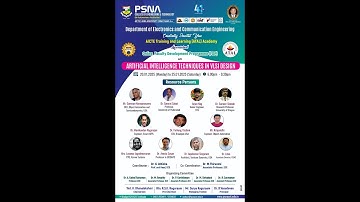 ATAL Sponsored Online FDP on Artificial Intelligence Techniques in VLSI Design - Day 6 Session  I