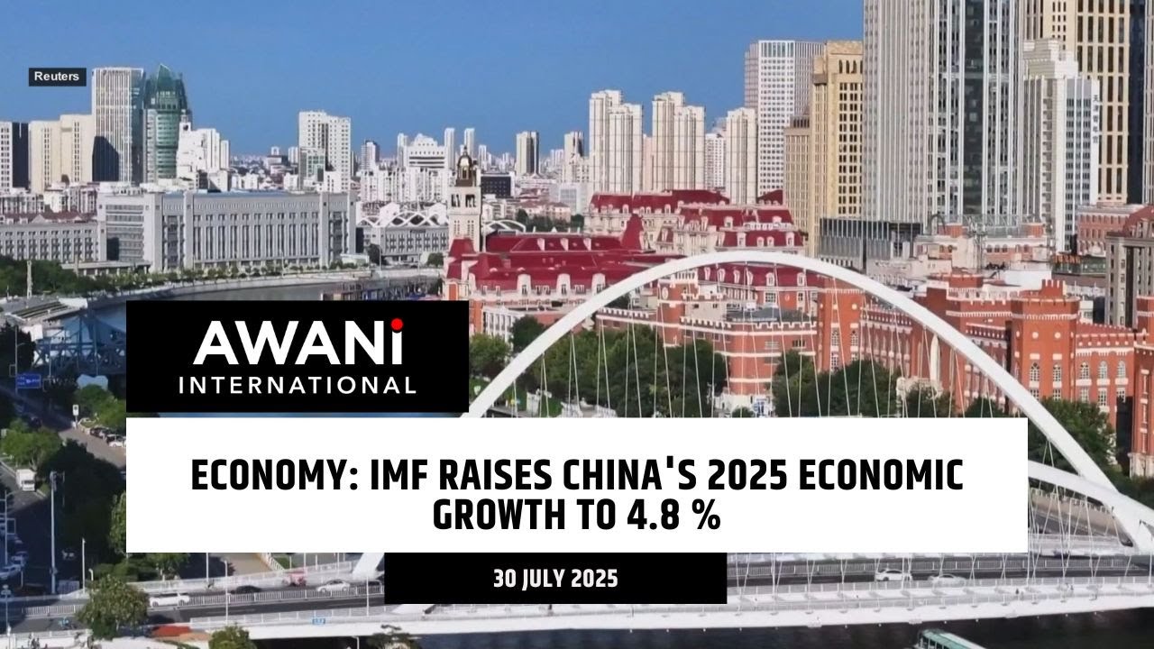 Economy: IMF raises China's 2025 economic growth to 4.8 % - YouTube