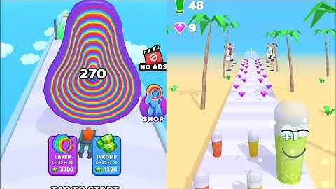 Tall Man Run 🆚 Juice Run - Satisfying Gameplay Walkthrough ios, android - Apple Gameplay