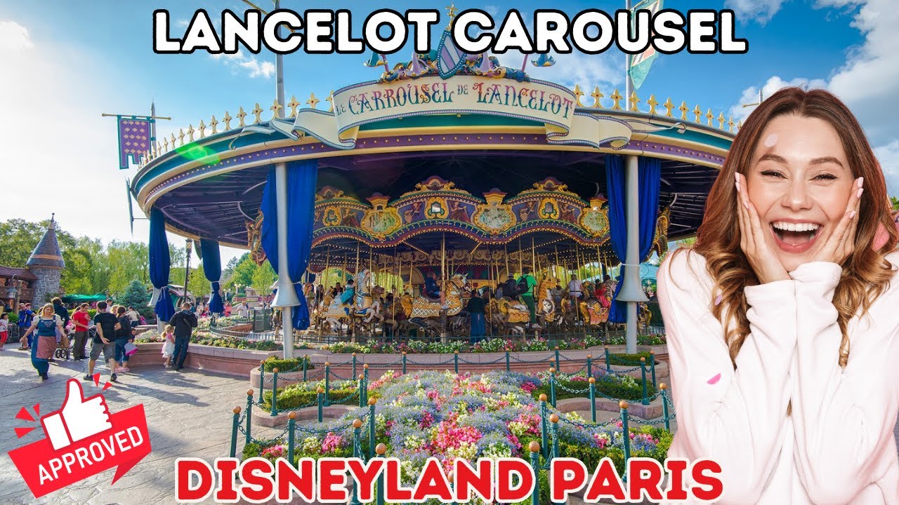 🎡🎠 Enchanted Moments: Lancelot Carousel Ride at Disneyland Paris