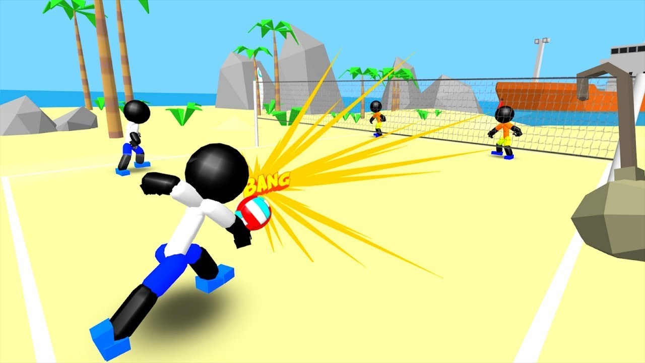 Stickman Beach Volleyball Android Gameplay HD