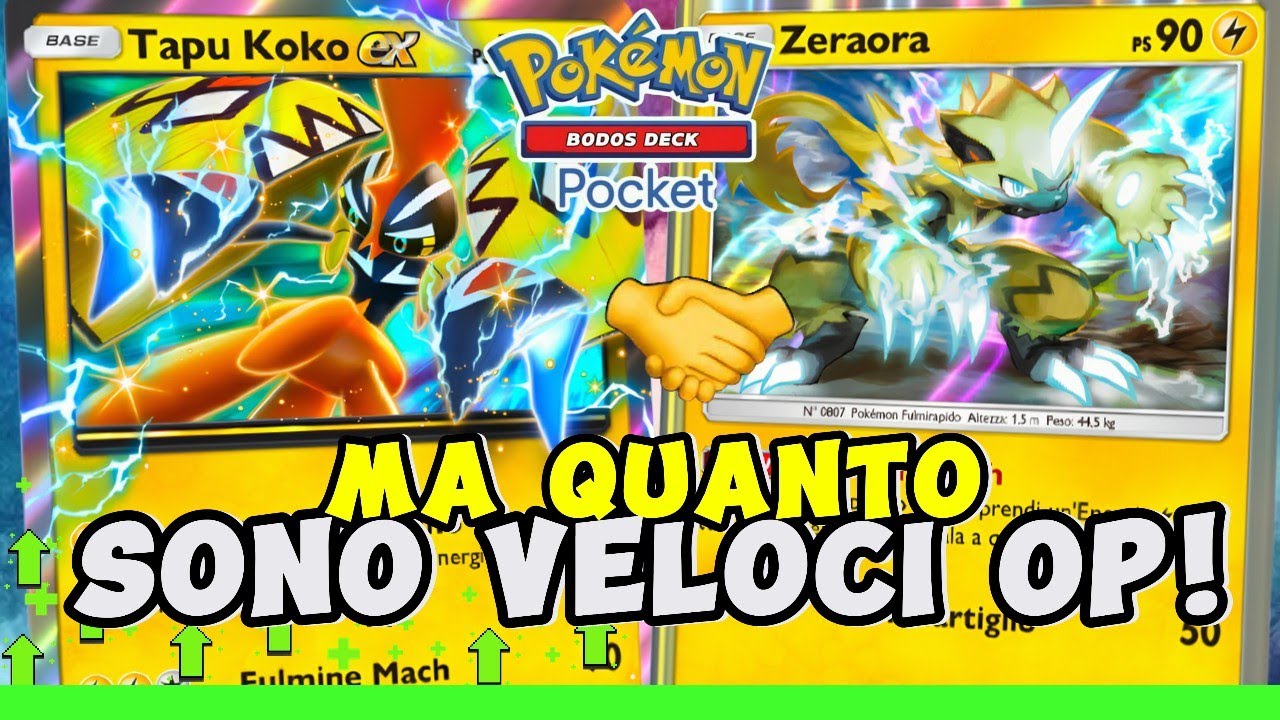 Tapacoco Ex Deck Tapukoko EX e Zeraora su Pokemon - YouTube