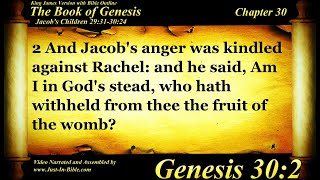 Genesis Chapter 30 - Bible Book #01 - The Holy Bible KJV Read Along Audio\/Video\/Text