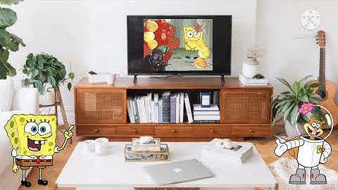 SpongeBob watches the Paramount Feature Presentation logo (ft. Sandy)