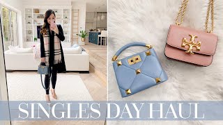 SINGLES DAY LUXURY HAUL - Burberry, Valentino, Chanel, Tory Burch and Anine  Bing! - YouTube
