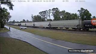 CSX Transportation 3121, 376, 4007 & 3142 Freight Train