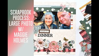 Beautiful Family Photo Layout Tutorial With Floral Elements!