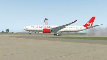 A330 VERY SMOOTH Landing and Go-around (mouse yoke) #swiss001landing