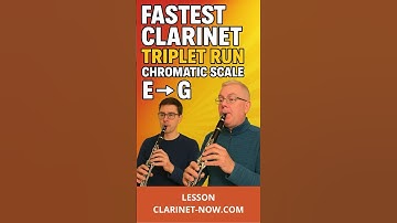 INSANE Clarinet Chromatic Scale Speed — And How YOU Can Learn It! #clarinet #clarinetist #BBLOOPS