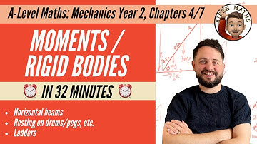 Moments/Rigid Bodies in less than 32 minutes • A-Level Maths, Mechanics Year 2, Chapter 4/7 📚