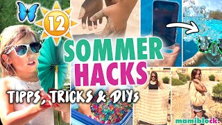 12 Sommer Mama Hacks - Tipps, Tricks & DIY ☀️⛱| Sonne, Strand & Pool 😎 | mamiblock