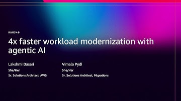 AWS re:Invent 2025 - 4x faster workload modernization with agentic AI (MAM349)